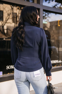 FRONT BOW RUCHED TOP