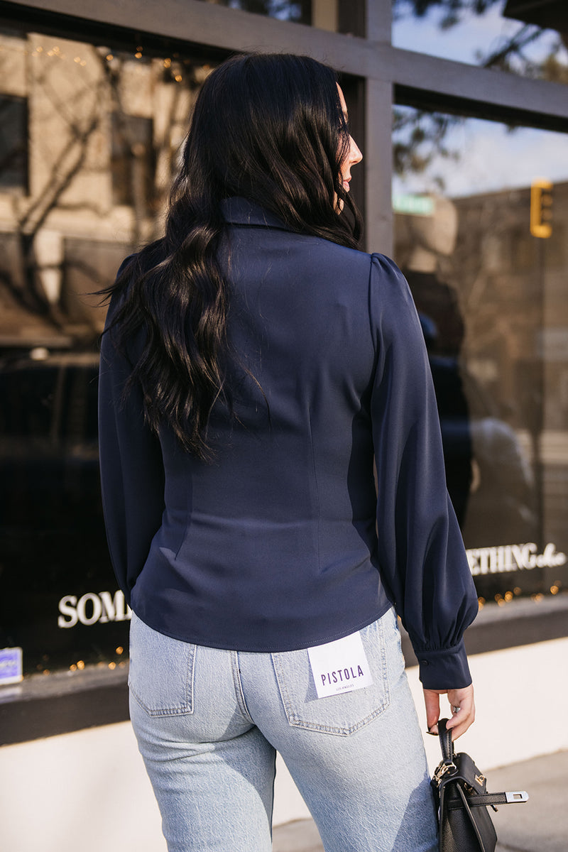 FRONT BOW RUCHED TOP