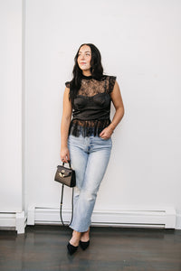 LACE BUSTIER TOP