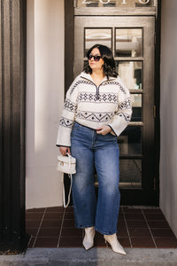 COZY HALF ZIP SWEATER