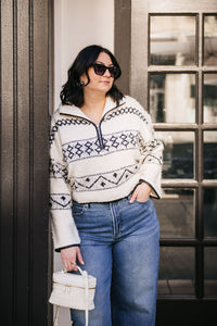 COZY HALF ZIP SWEATER