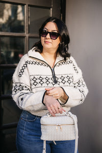 COZY HALF ZIP SWEATER