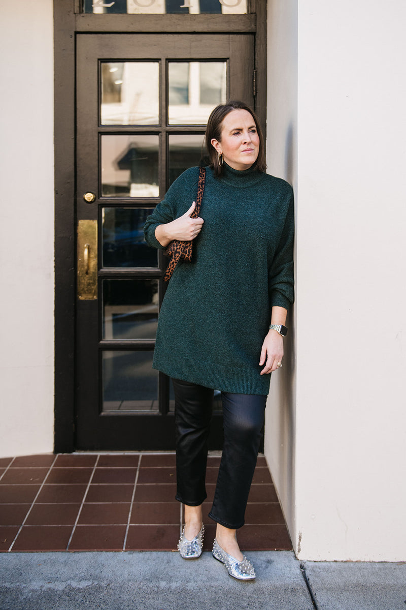 MOCKNECK TUNIC SWEATER