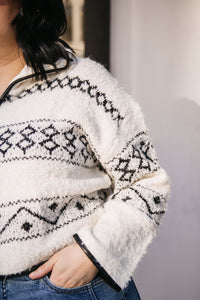 COZY HALF ZIP SWEATER