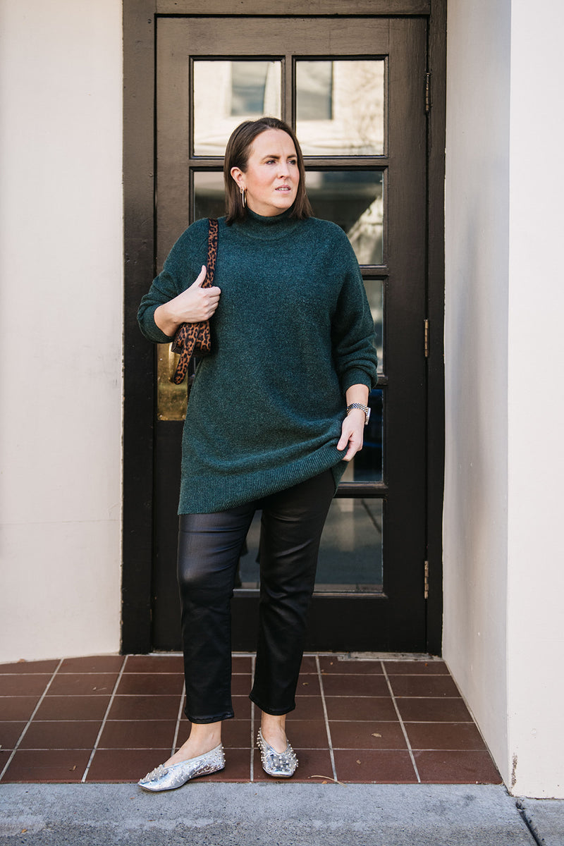 MOCKNECK TUNIC SWEATER