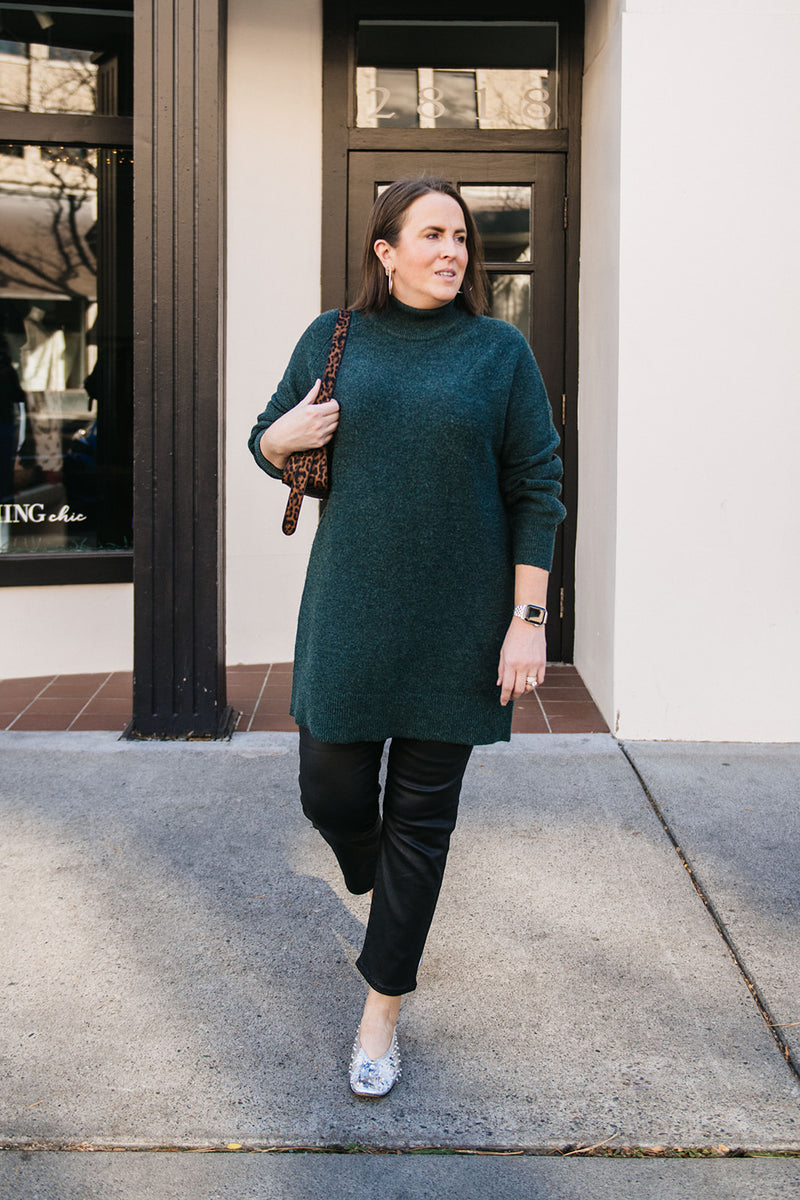 MOCKNECK TUNIC SWEATER