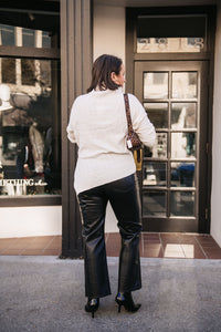 ASYMMETRIC TURTLENECK SWEATER