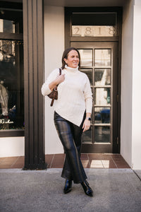 ASYMMETRIC TURTLENECK SWEATER