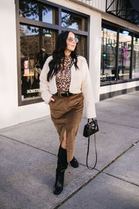 CROPPED COLLARLESS JACKET