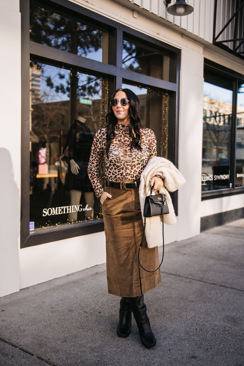 SEMI SHEER LEOPARD TOP