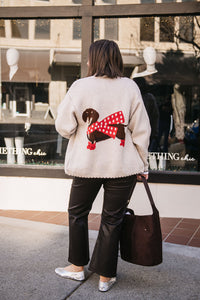 DACHSHUN CARDIGAN SWEATER