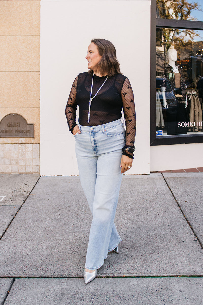 MESH BOW DELICATE TOP