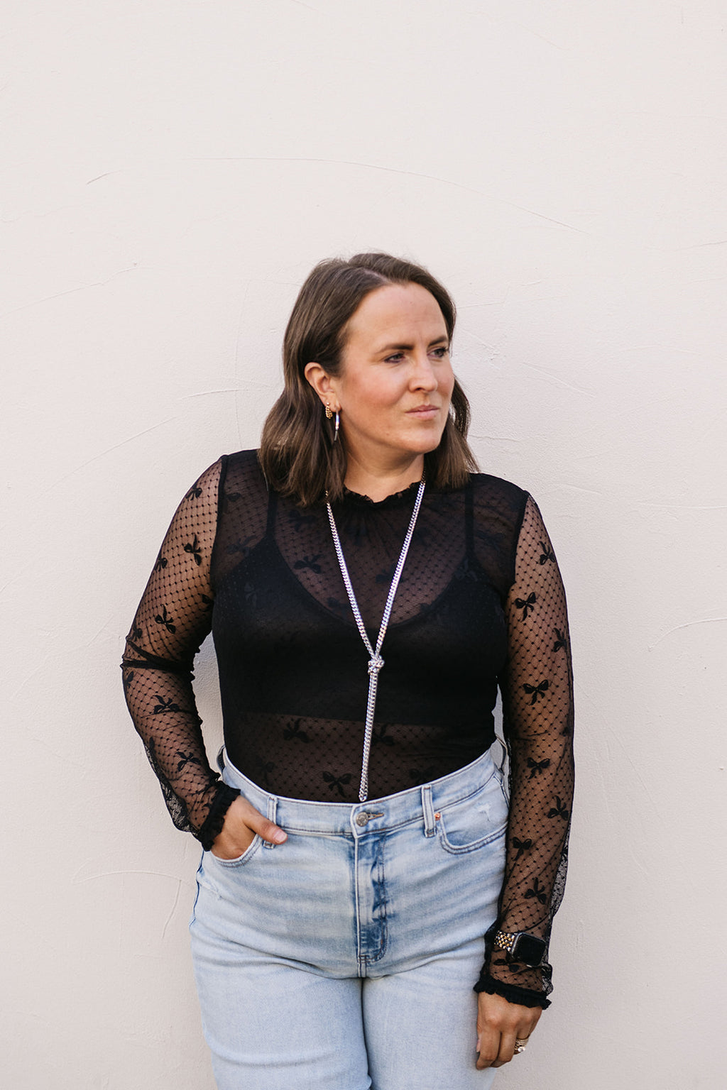 MESH BOW DELICATE TOP