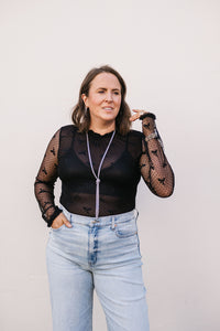 MESH BOW DELICATE TOP