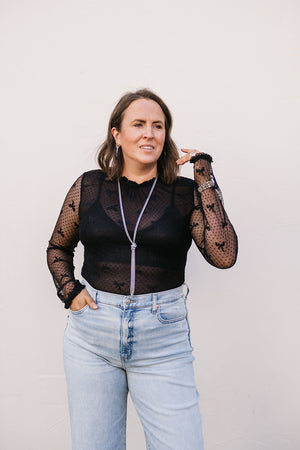 MESH BOW DELICATE TOP