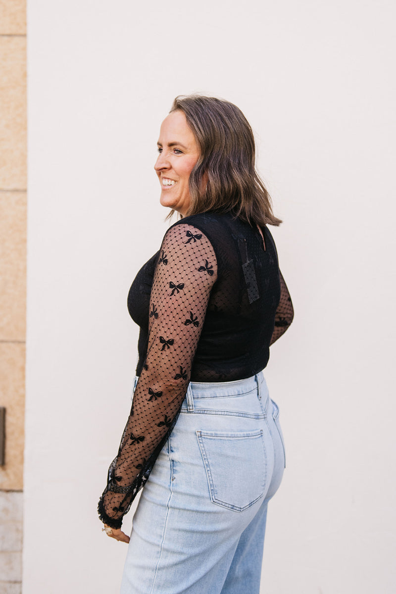 MESH BOW DELICATE TOP