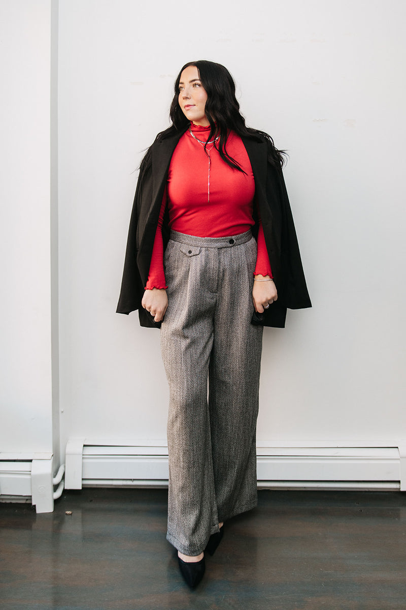 WIDE LEG WOVEN PANT
