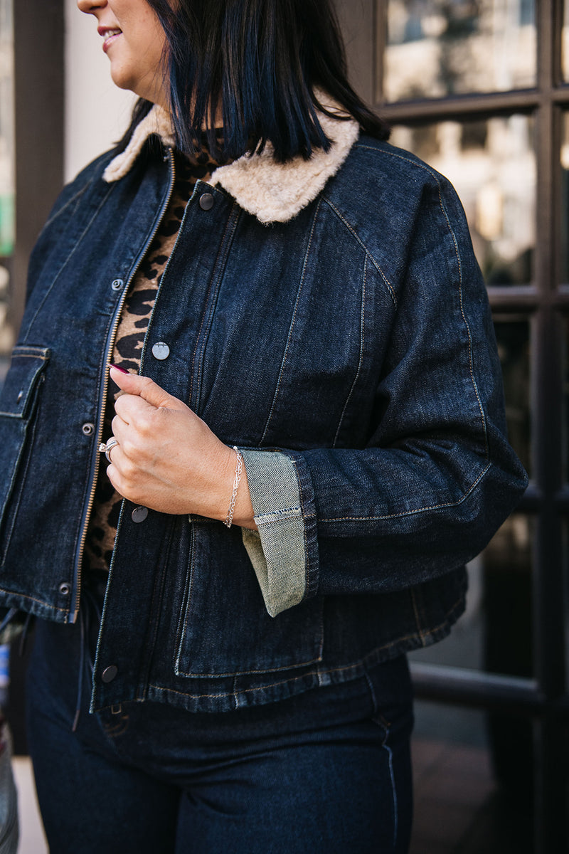FUR COLLAR BARN JACKET