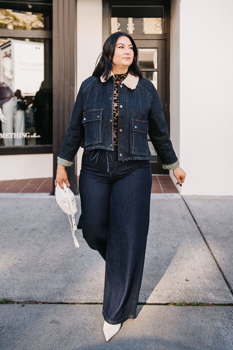 DRAWSTRING WIDE LEG PANT