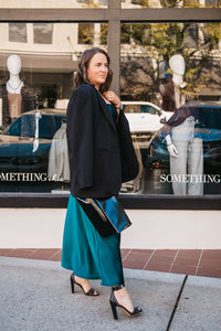 SLEEVELESS SATIN DRESS