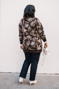 LONG JACQUARD CARDIGAN