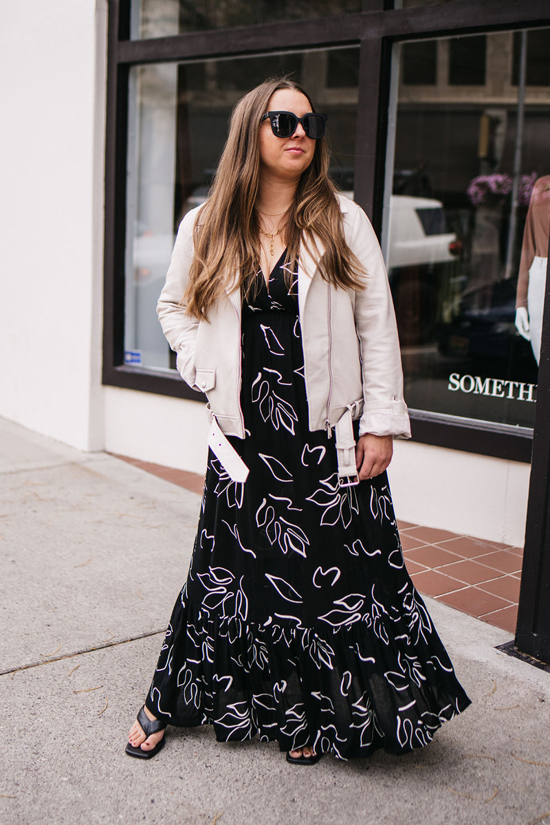 ABSTRACT MAXI DRESS