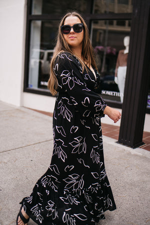 ABSTRACT MAXI DRESS