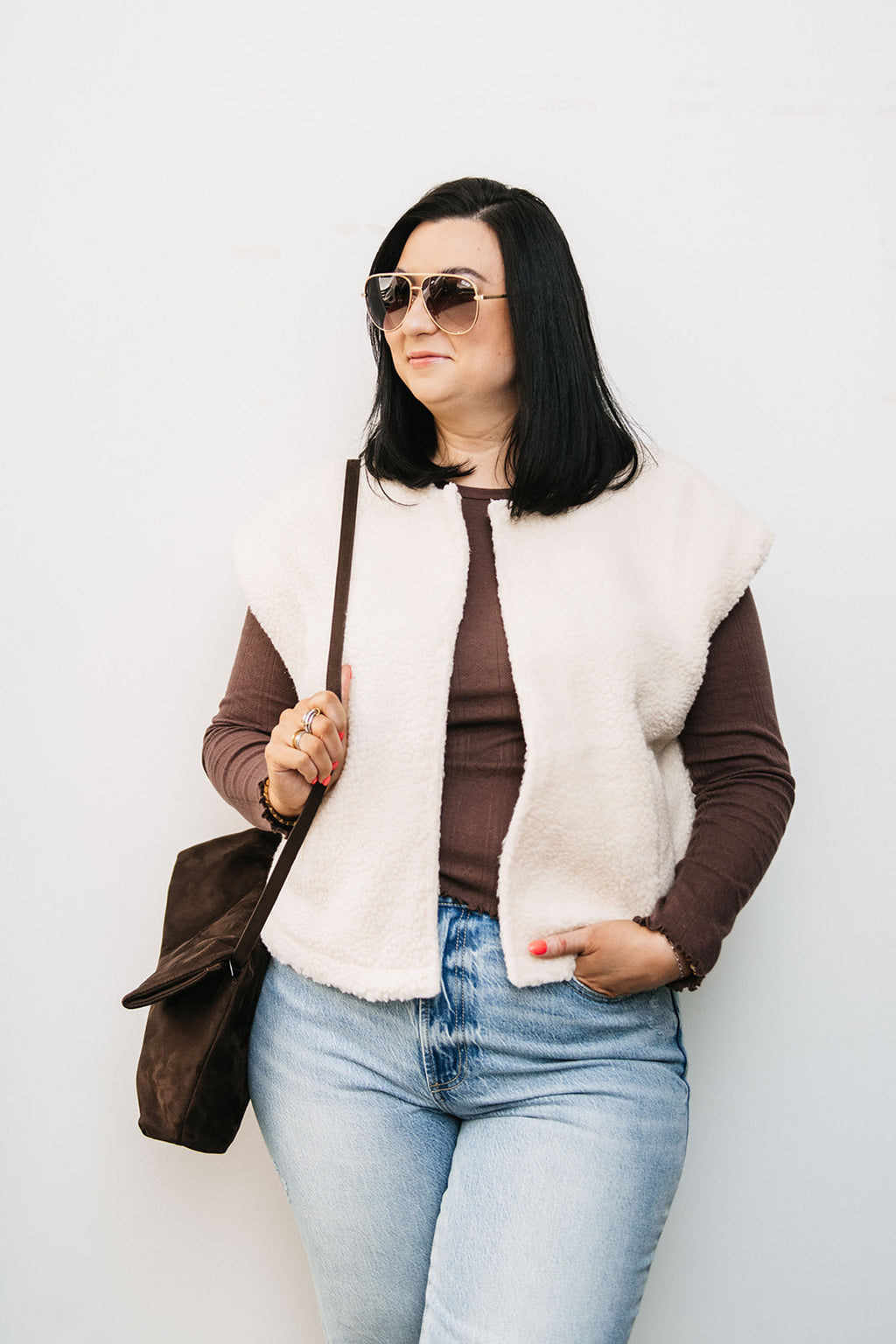 FAUX SHERPA VEST