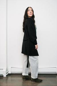 LONG TIED CARDIGAN