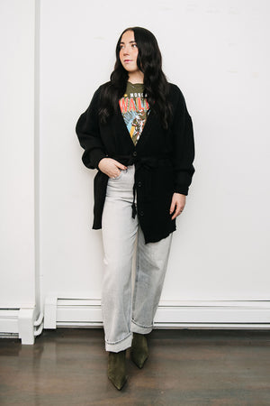 LONG TIED CARDIGAN