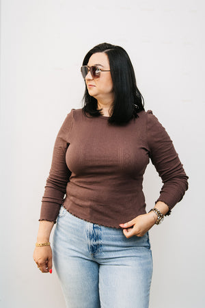 DETAILED LONG SLEEVE TOP