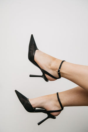 ALLIANCE BLACK MESH HEEL