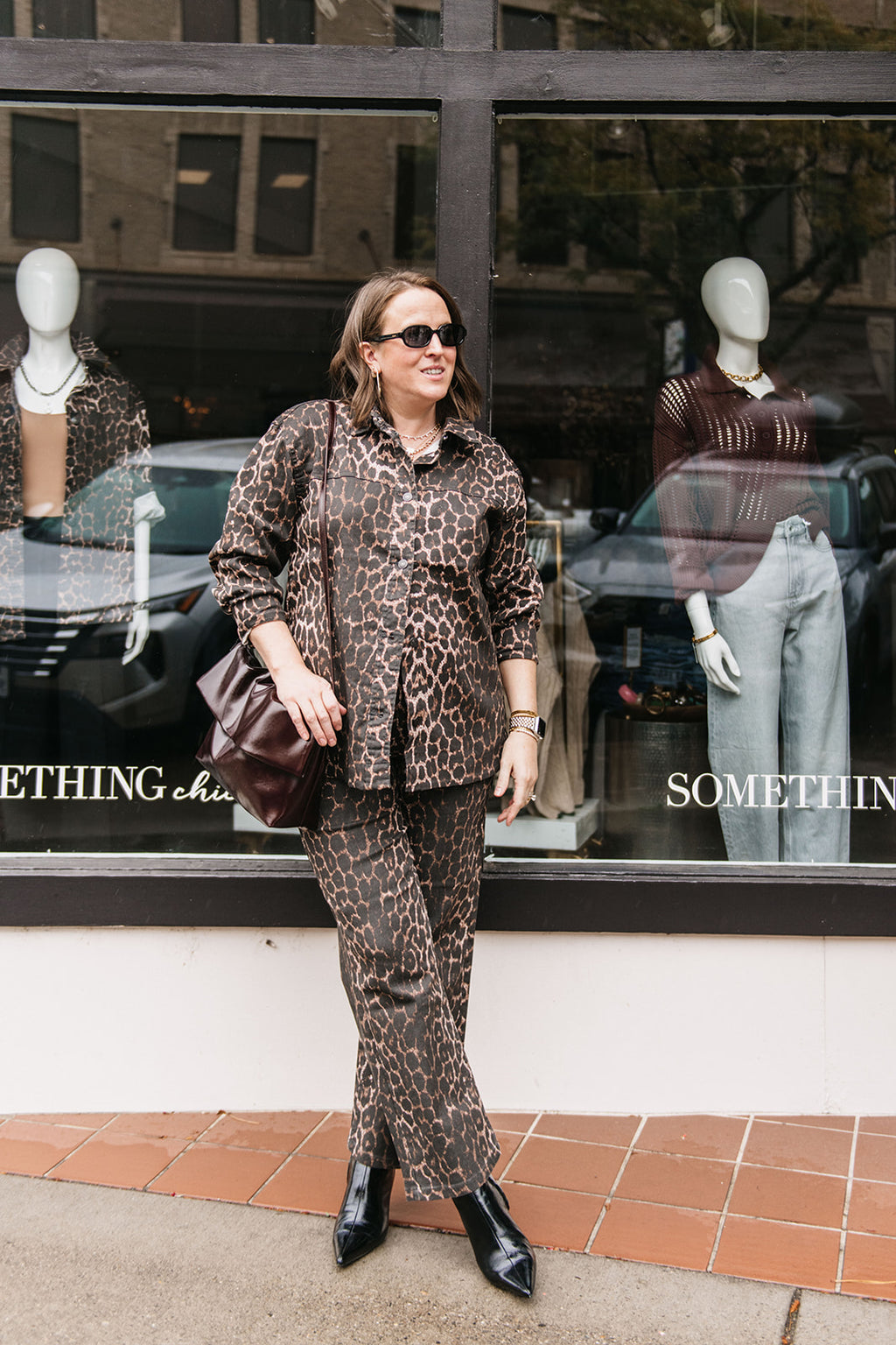 LEOPARD DENIM SHIRT