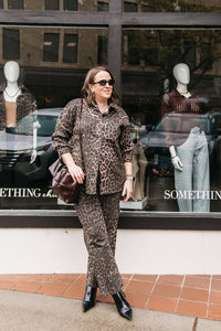 LEOPARD DENIM SHIRT