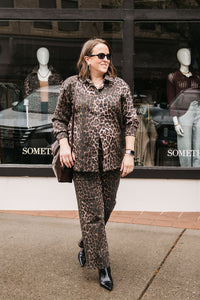 LEOPARD DENIM SHIRT