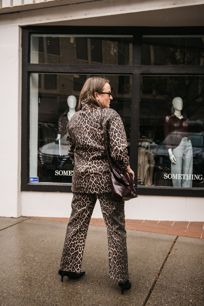 LEOPARD DENIM SHIRT