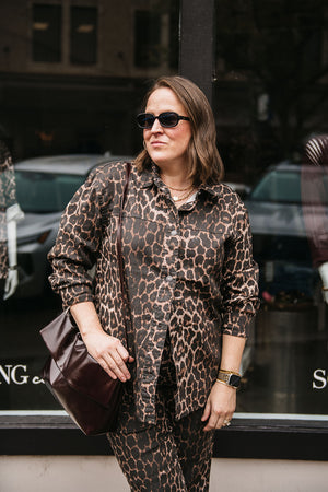 LEOPARD DENIM SHIRT