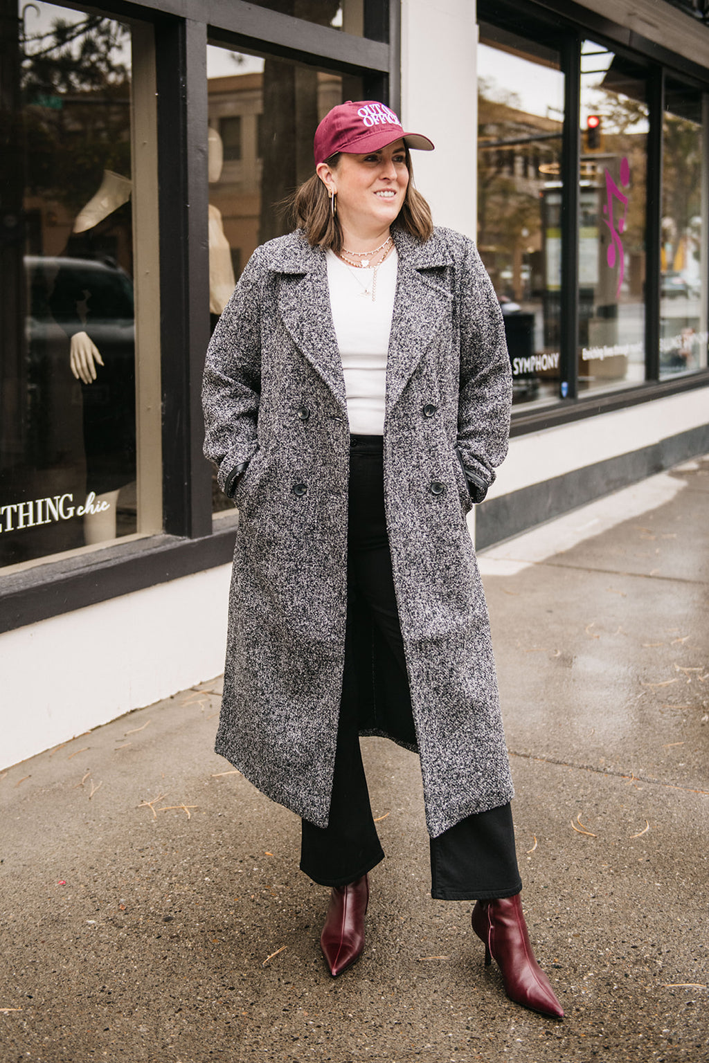 FAUX LEATHER DETAIL JACKET