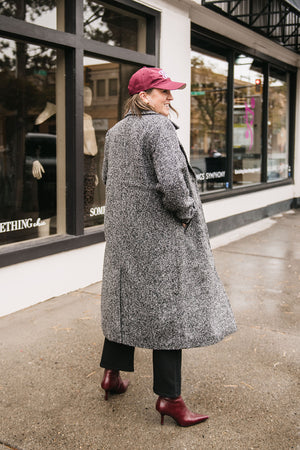 FAUX LEATHER DETAIL JACKET