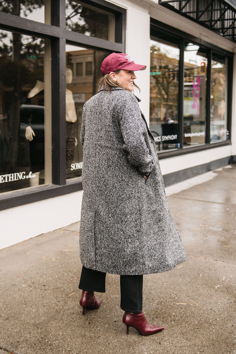 FAUX LEATHER DETAIL JACKET