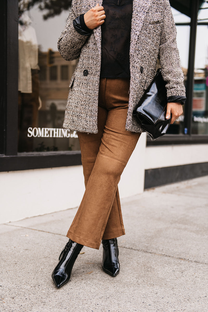 FAUX SUEDE PANT