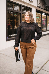 FAUX SUEDE PANT