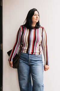MIXED KNIT SWEATER