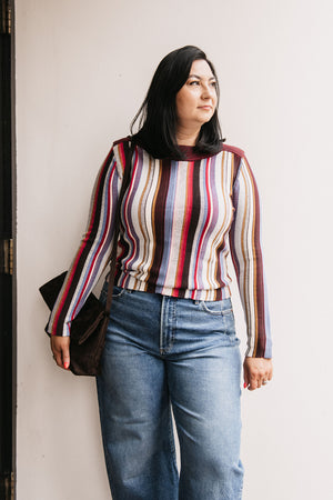 MIXED KNIT SWEATER