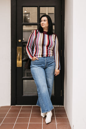 MIXED KNIT SWEATER