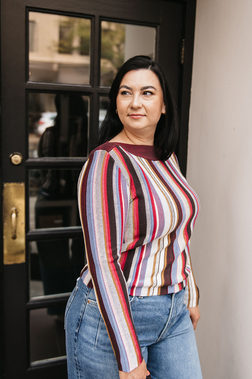 MIXED KNIT SWEATER