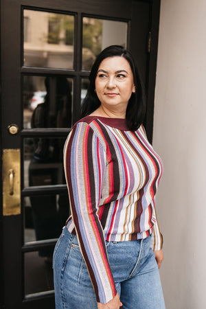 MIXED KNIT SWEATER