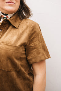 SUEDE MINI DRESS