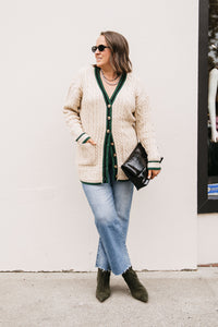 CONTRAST EDGE CARDIGAN
