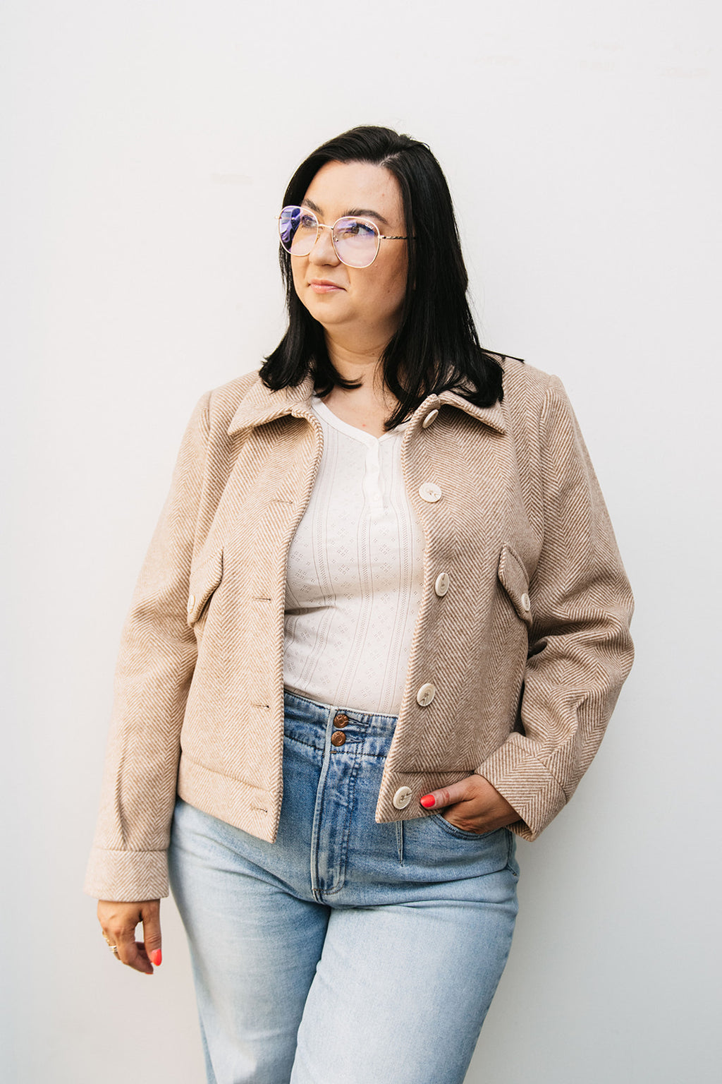HERRINGBONE JACKET